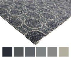 New Contemporary Area Rug with Transitional Style and Teardrop Pattern