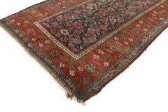 Antique Malayer Persian Runner with Modern Traditional Style