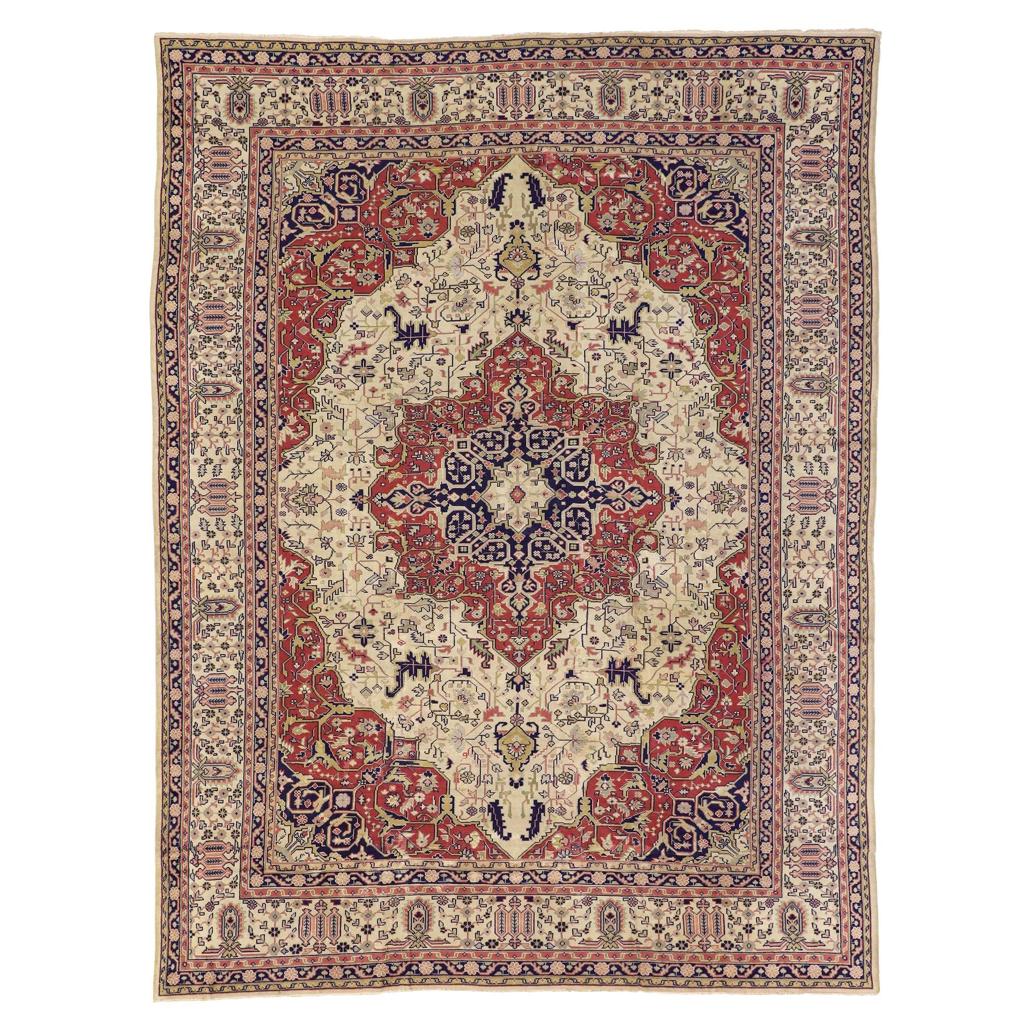 Antique Agra Carpet For Sale