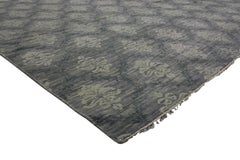 New Modern Transitional Damask Area Rug, Contemporary Victorian Damask Rug