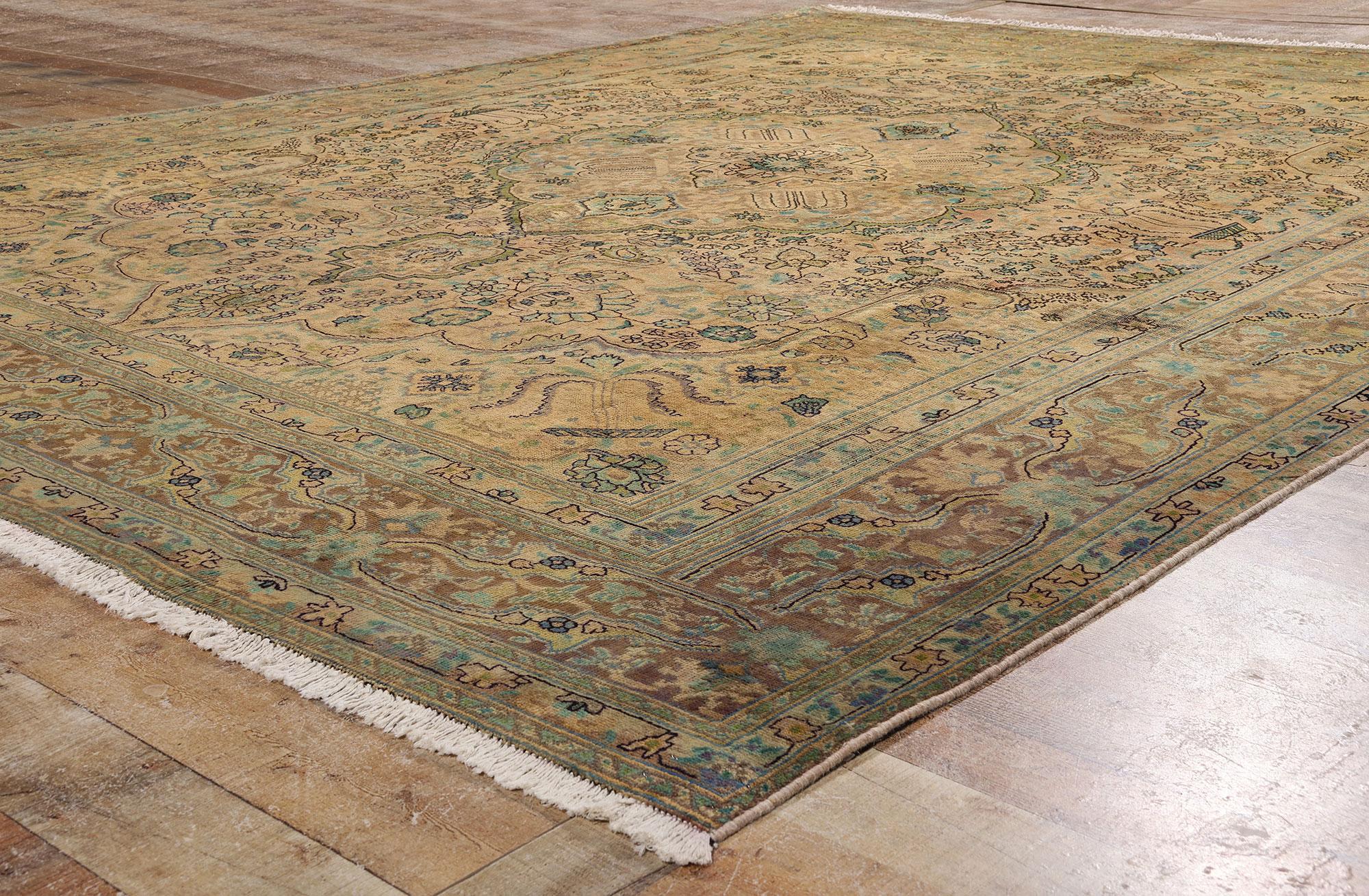 Persischer Täbriz-Teppich im modernen, traditionellen Stil (Tabriz) im Angebot