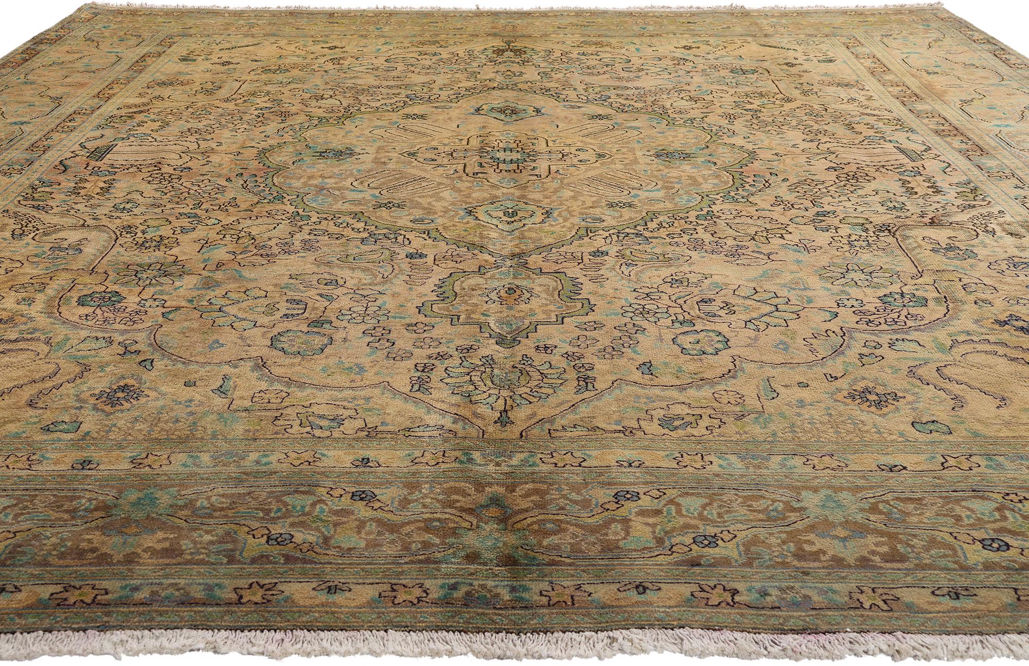 Persischer Täbriz-Teppich im modernen, traditionellen Stil (Handgeknüpft) im Angebot
