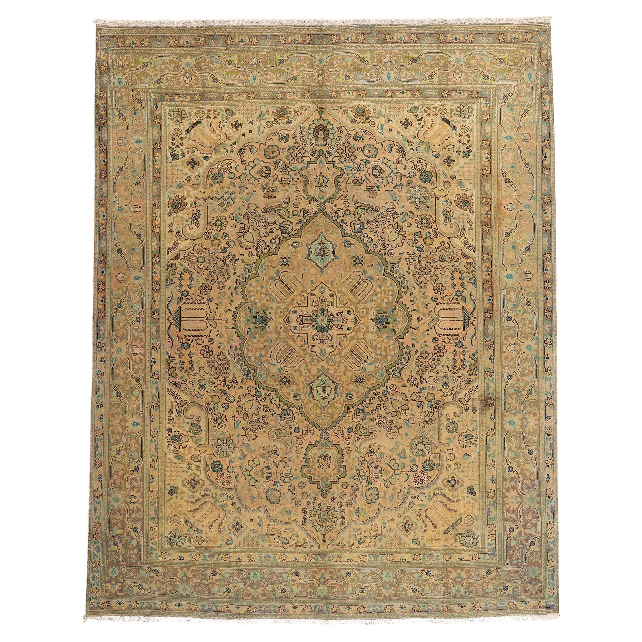 Persischer Täbriz-Teppich im modernen, traditionellen Stil im Angebot