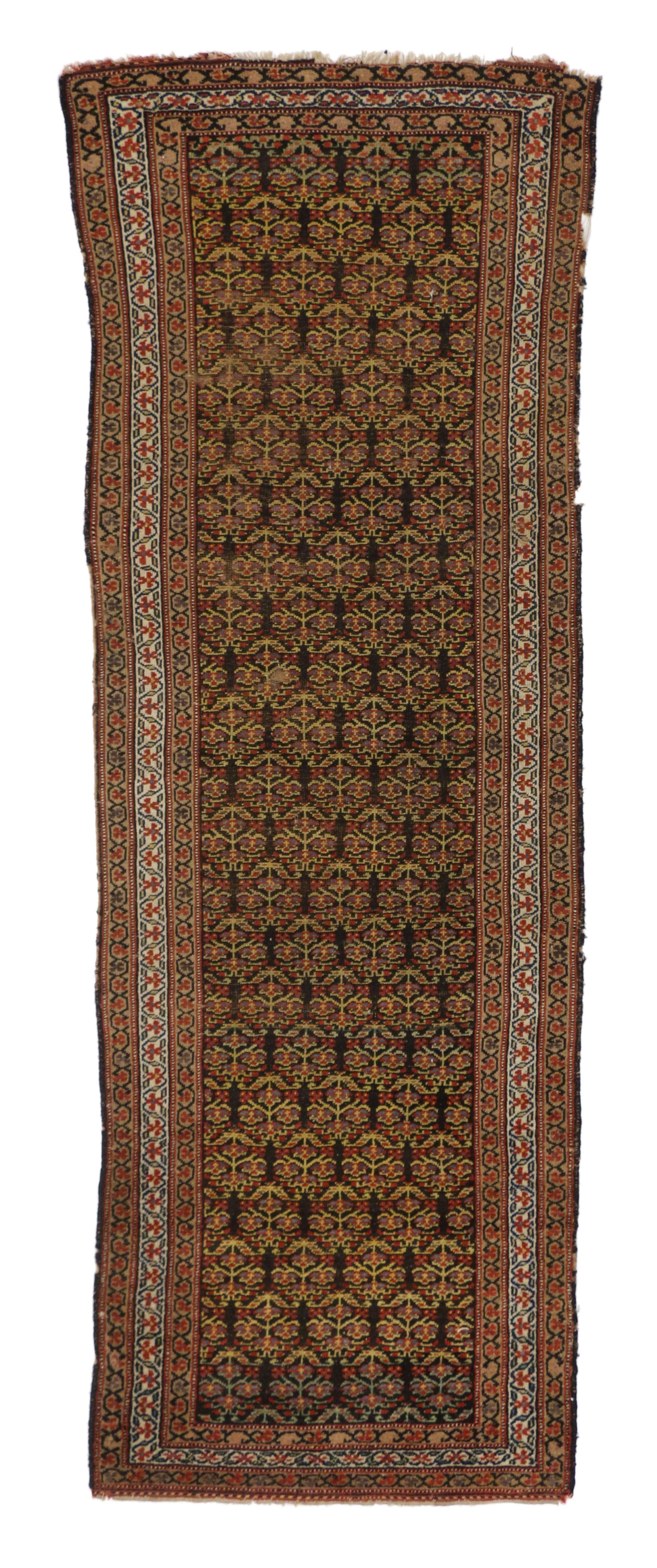 20th Century Antique Persian Malayer Runner with Traditional Modern Style For Sale