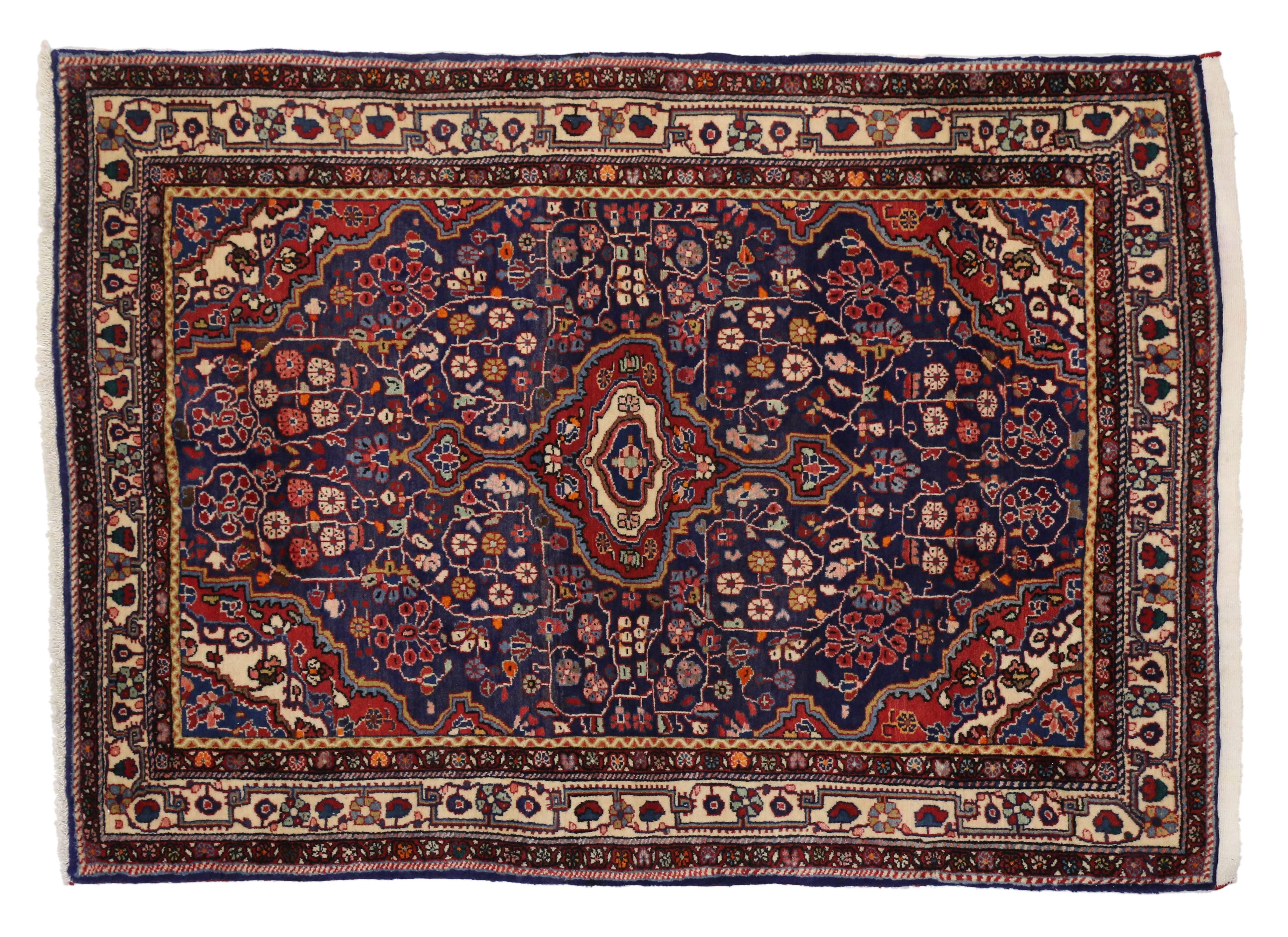 Persischer Sarouk-Teppich im traditionellen Stil (Handgeknüpft) im Angebot