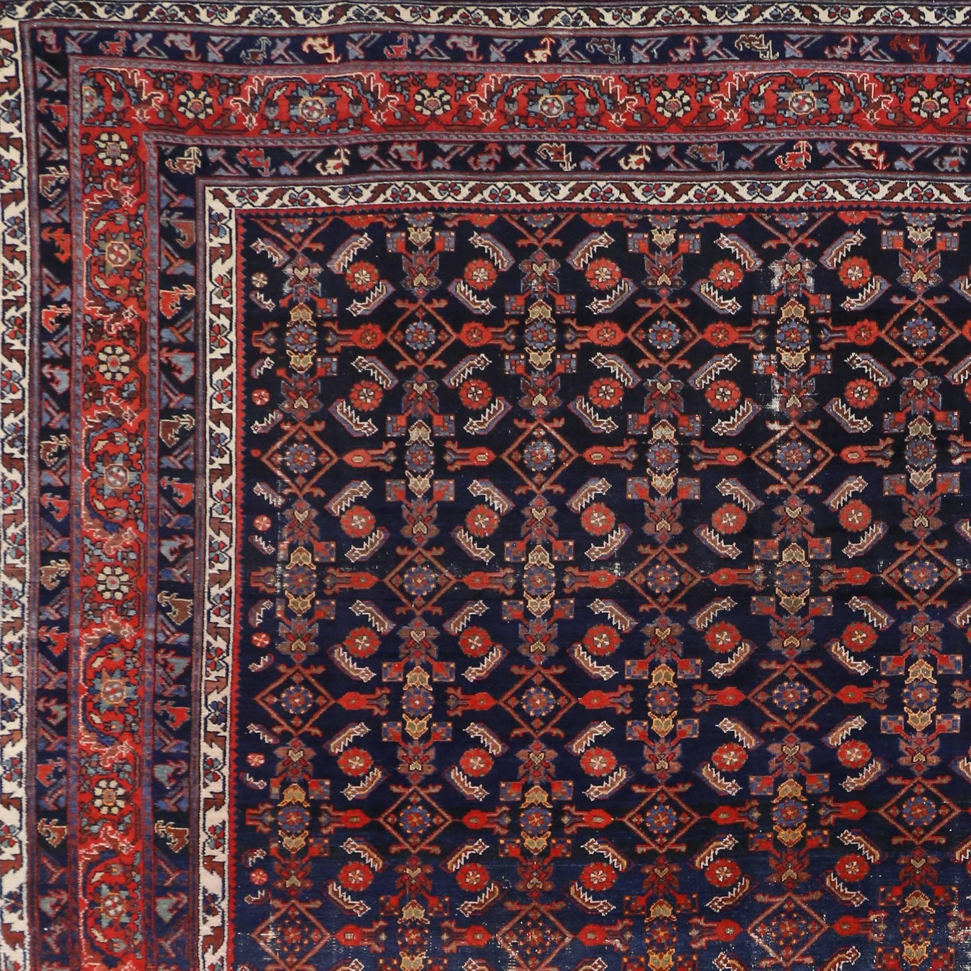 20th Century Antique Persian Malayer Rug with Traditional Modern Style