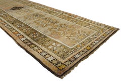 Vintage Turkish Oushak Runner with Modern Traditional Style, Hallway Runner