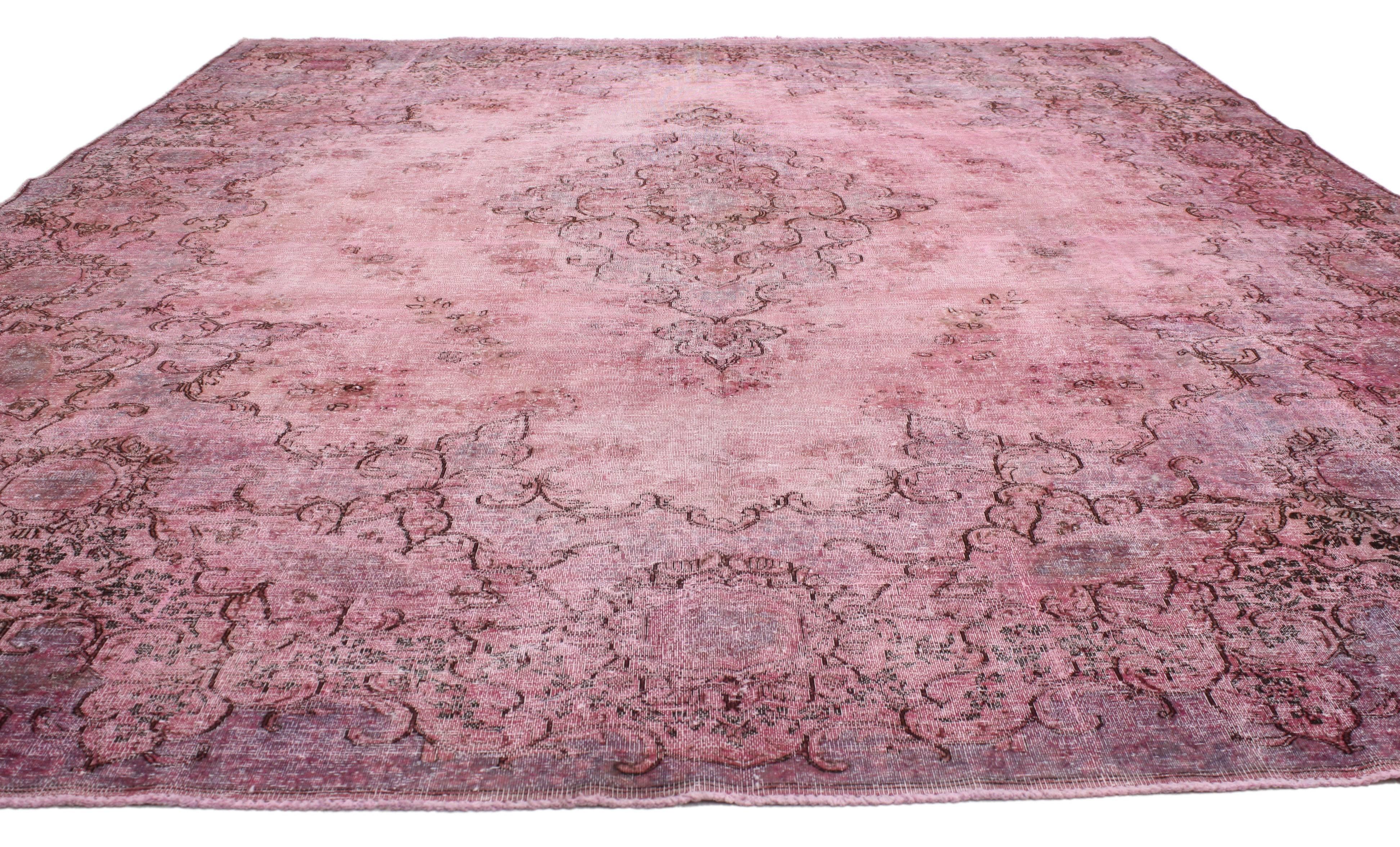 pink persian rug
