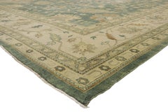 New Transitional Oushak Palace Size Rug with Hollywood Regency Style