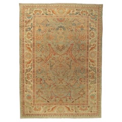 New Neoclassical Style Turkish Oushak Area Rug, Oversized Area Rug