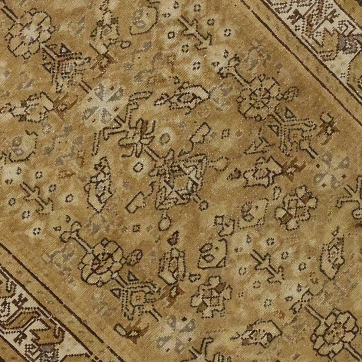 Antique Persian Malayer Runner with Guli Hinnai Flower, Persian Hallway Runner For Sale 2