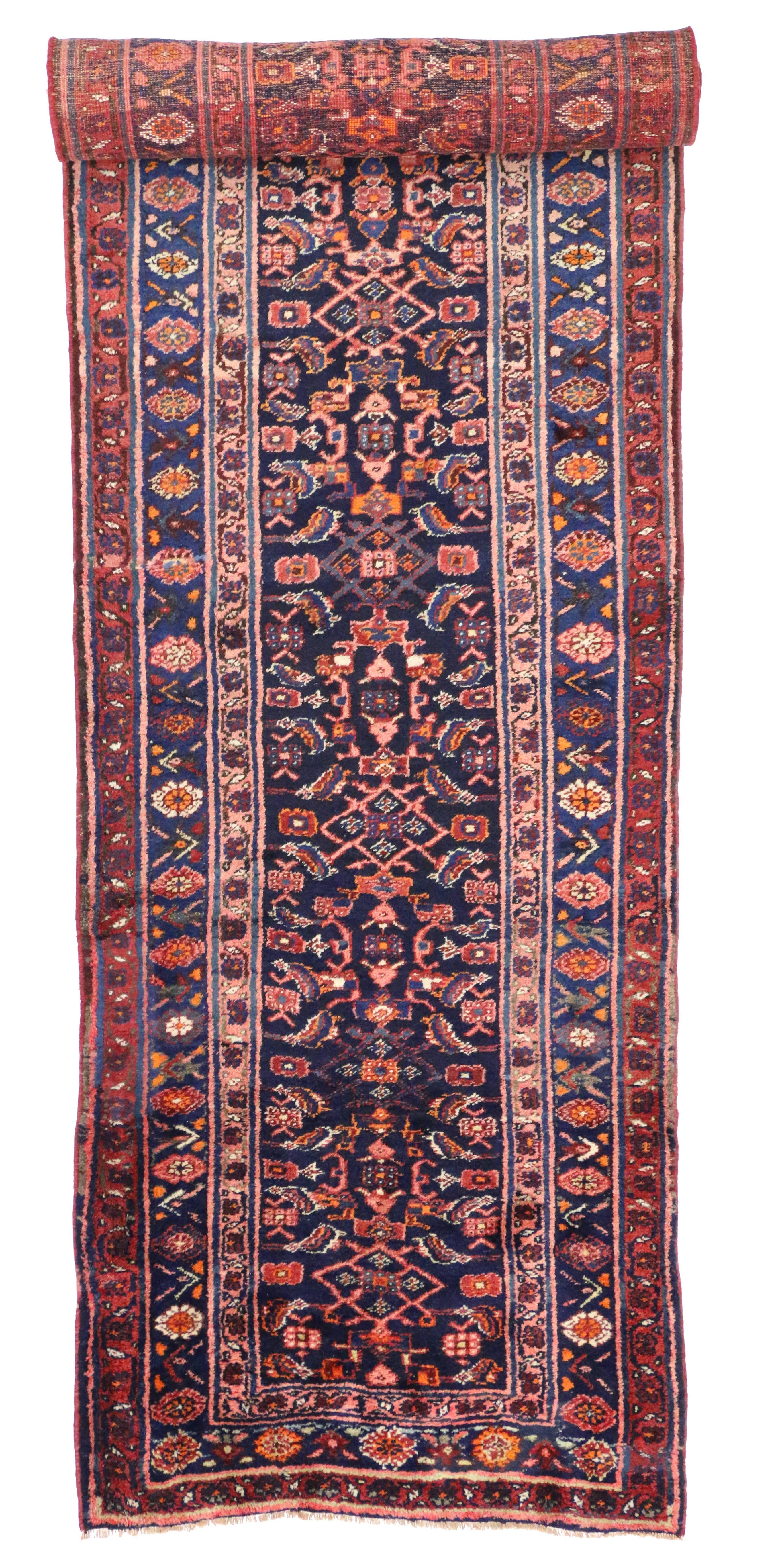 Late 19th-Century Antique Persian Kurd Runner with Modern Victorian Style 2