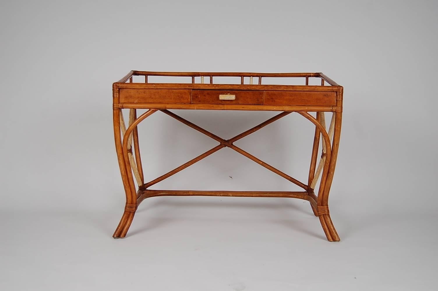 Mid-Century Modern Writing Desk by Tommi Parzinger for Willow and Reed For Sale