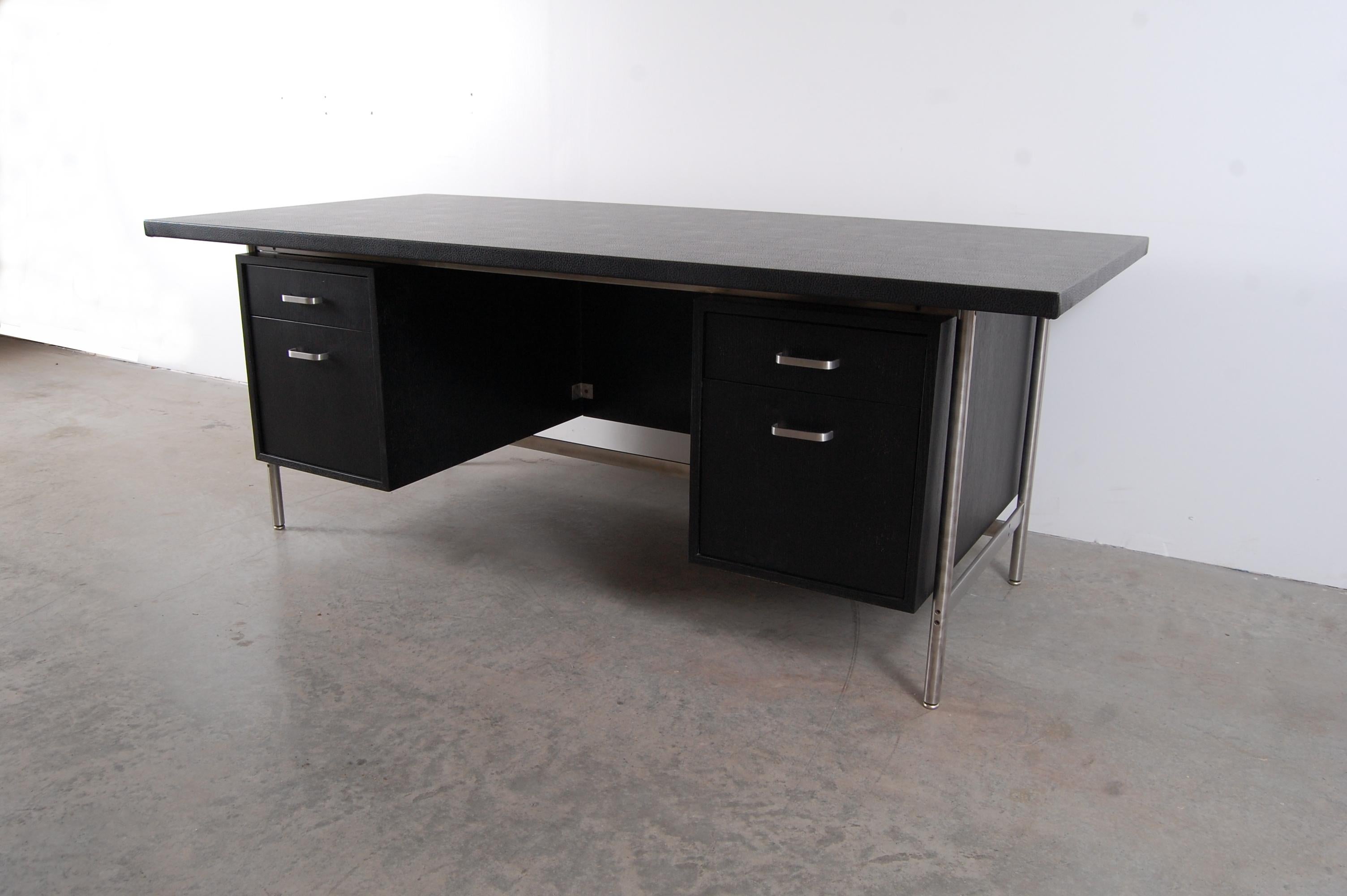 Brushed Desk from the Seagram Building in New York City For Sale