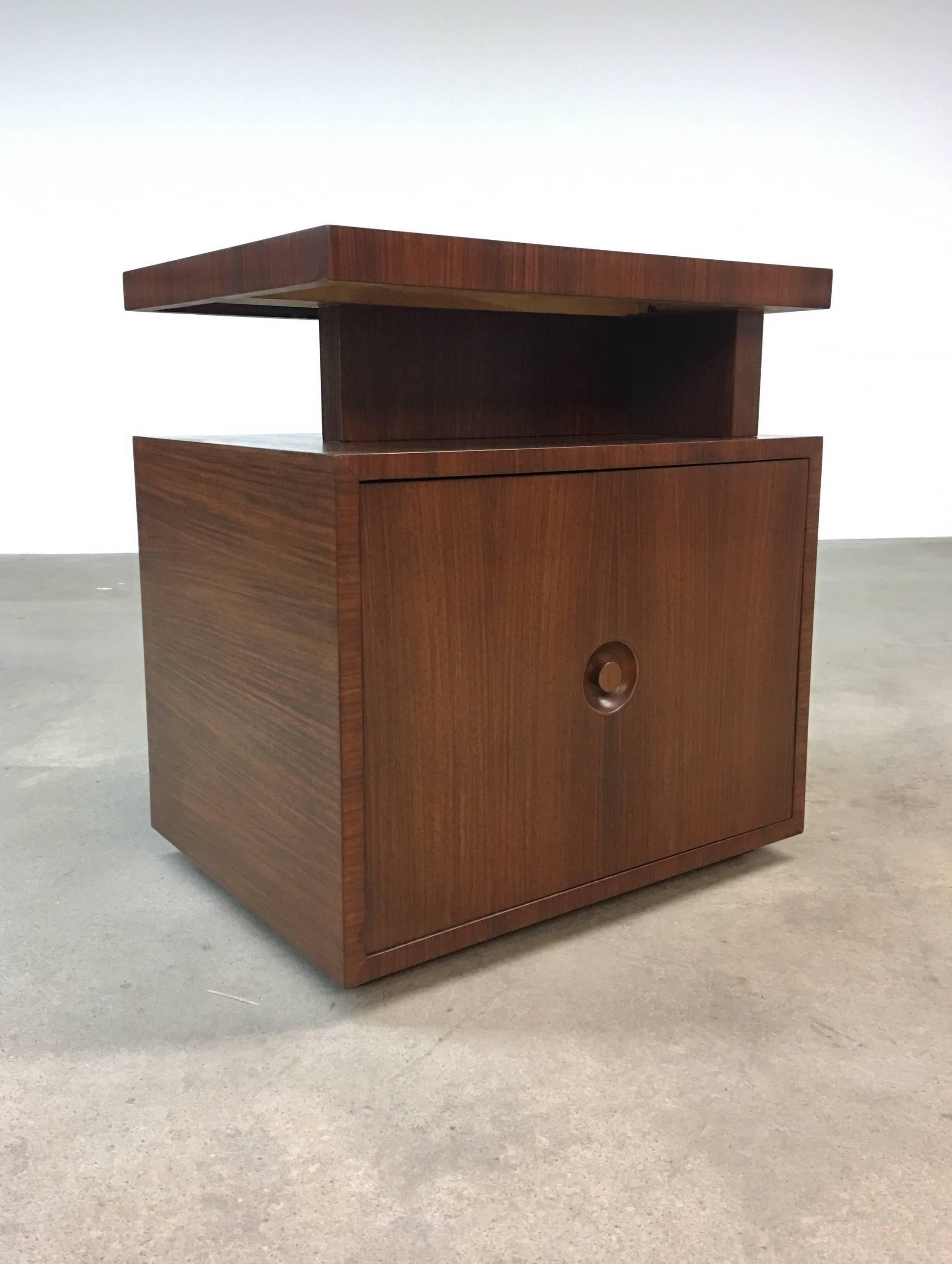 20th Century Pair of Andrew Szoeke End Tables in Rosewood