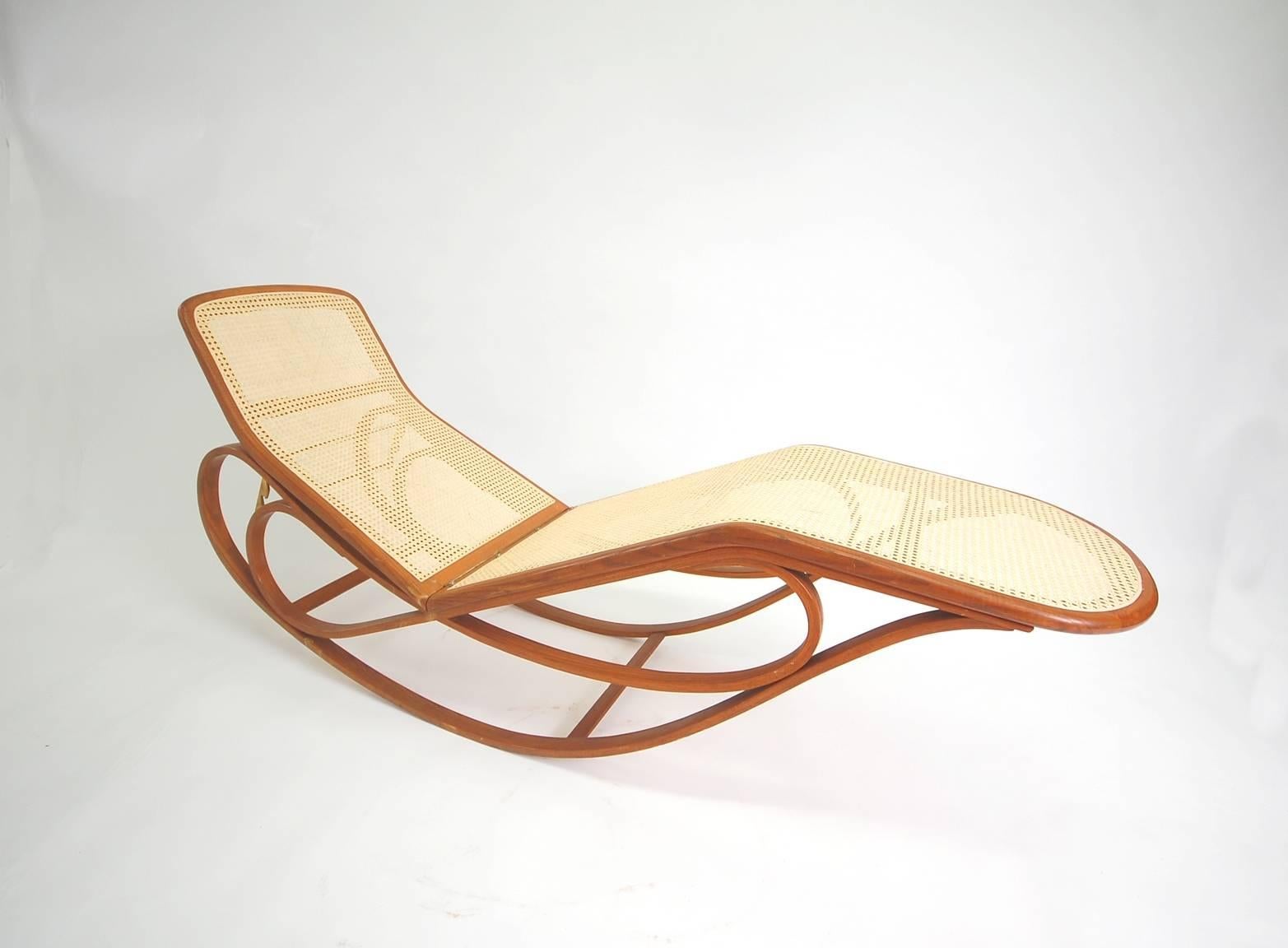 Mid-Century Modern Rocking Chaise Longue by Edward Wormley For Sale