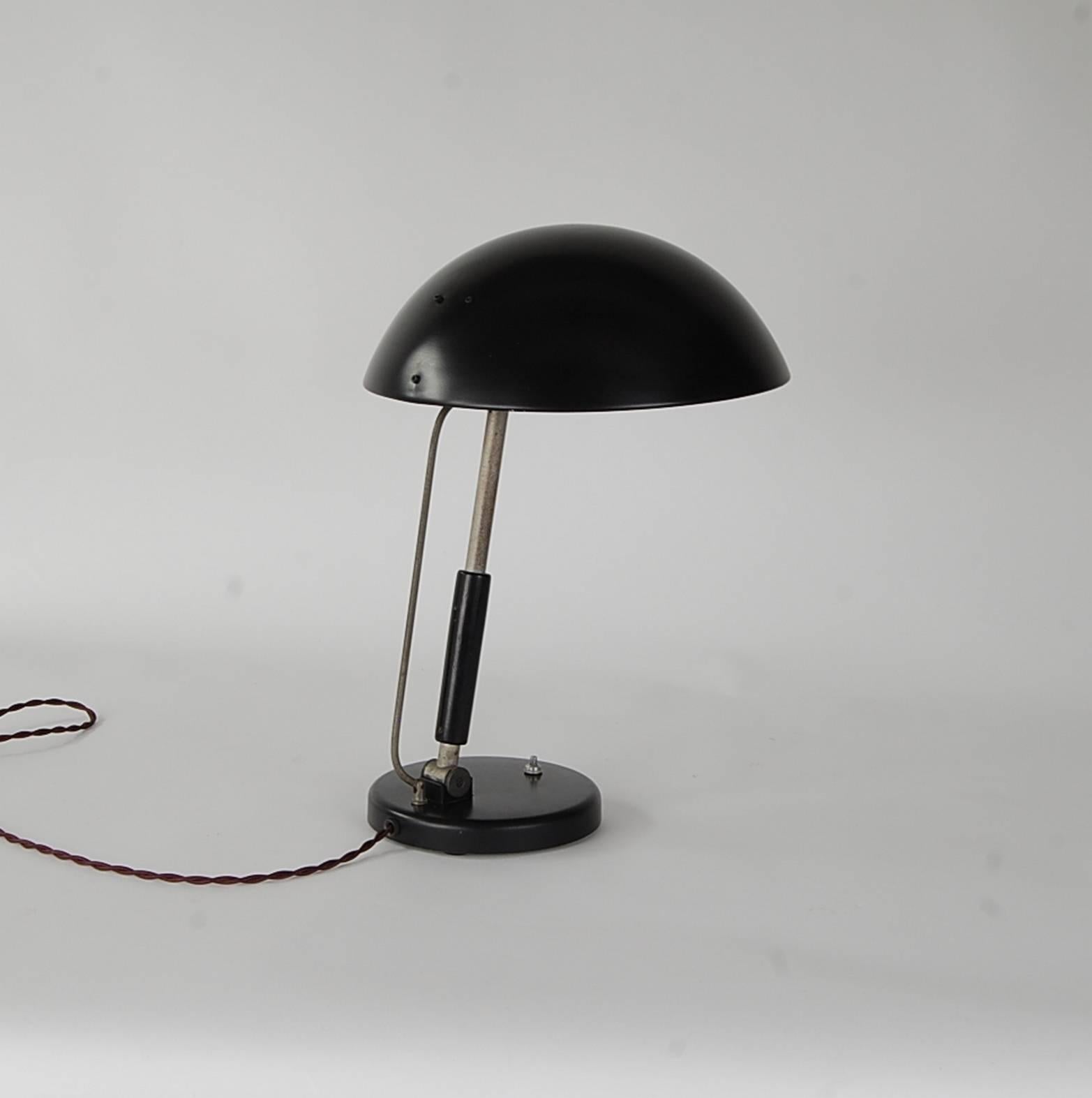 German Bauhaus Style Desk Lamp by Karl Trabert For Sale