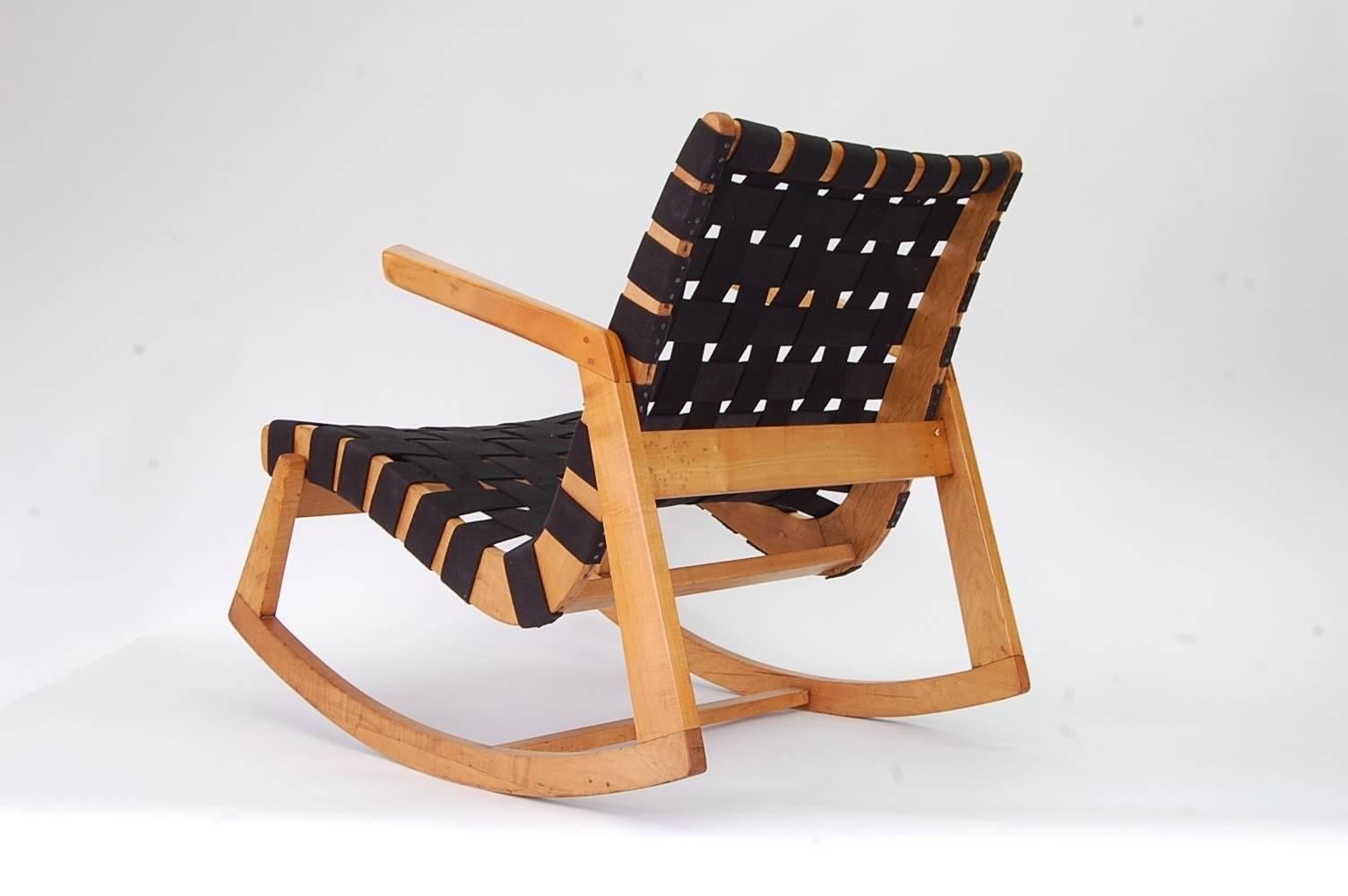 Mid-Century Modern Rare Ralph Rapson Rocking Chair for Knoll