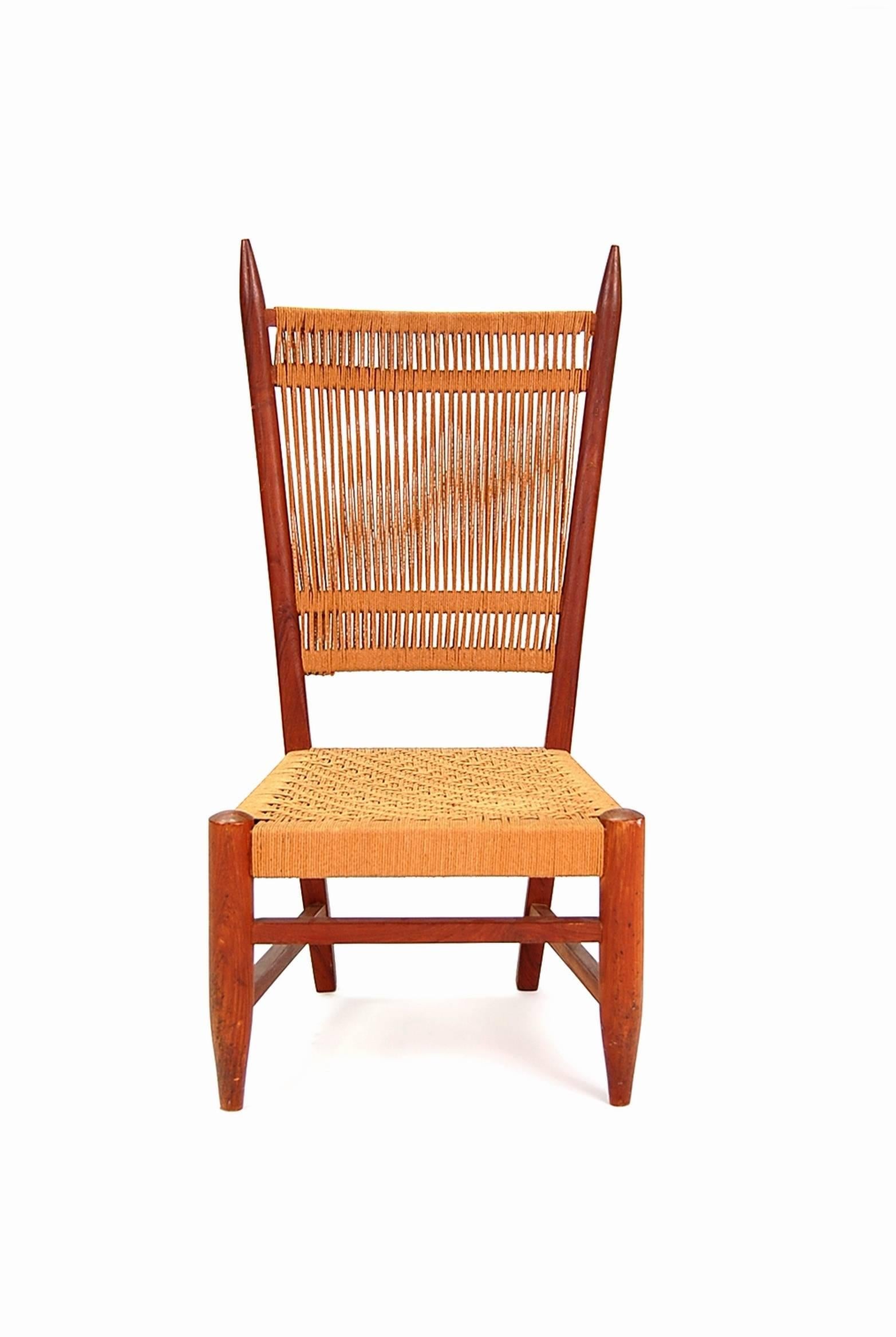 Diminutive Scandinavian Chair in Teak In Good Condition In Providence, RI