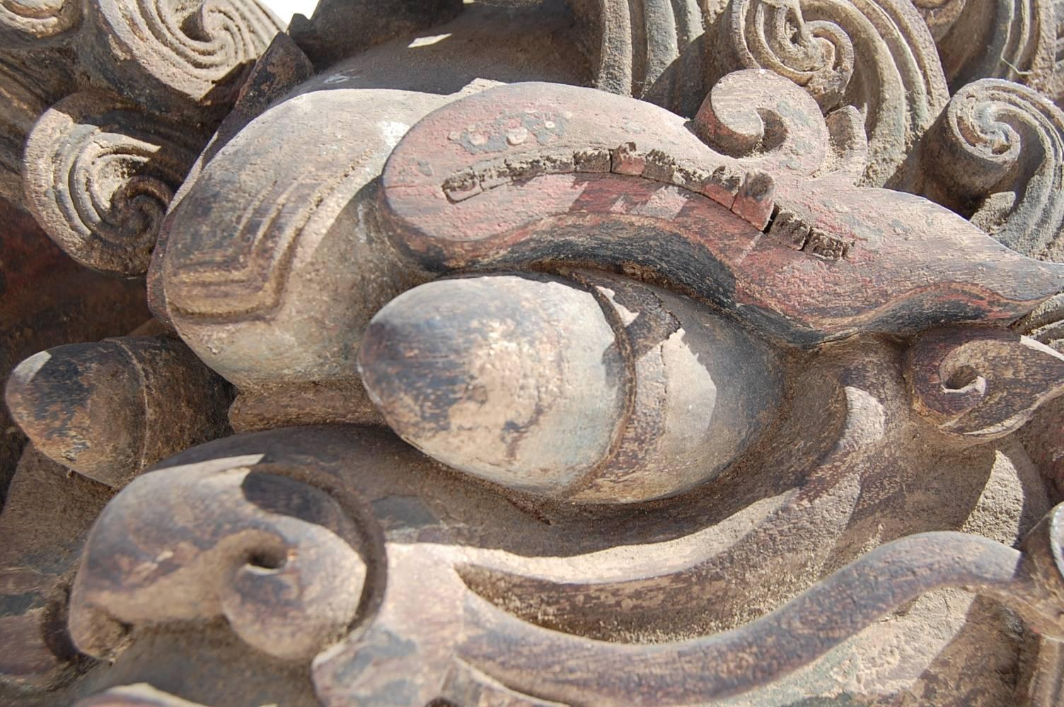 Chinese Export Pair of Balinese Architectural Elements
