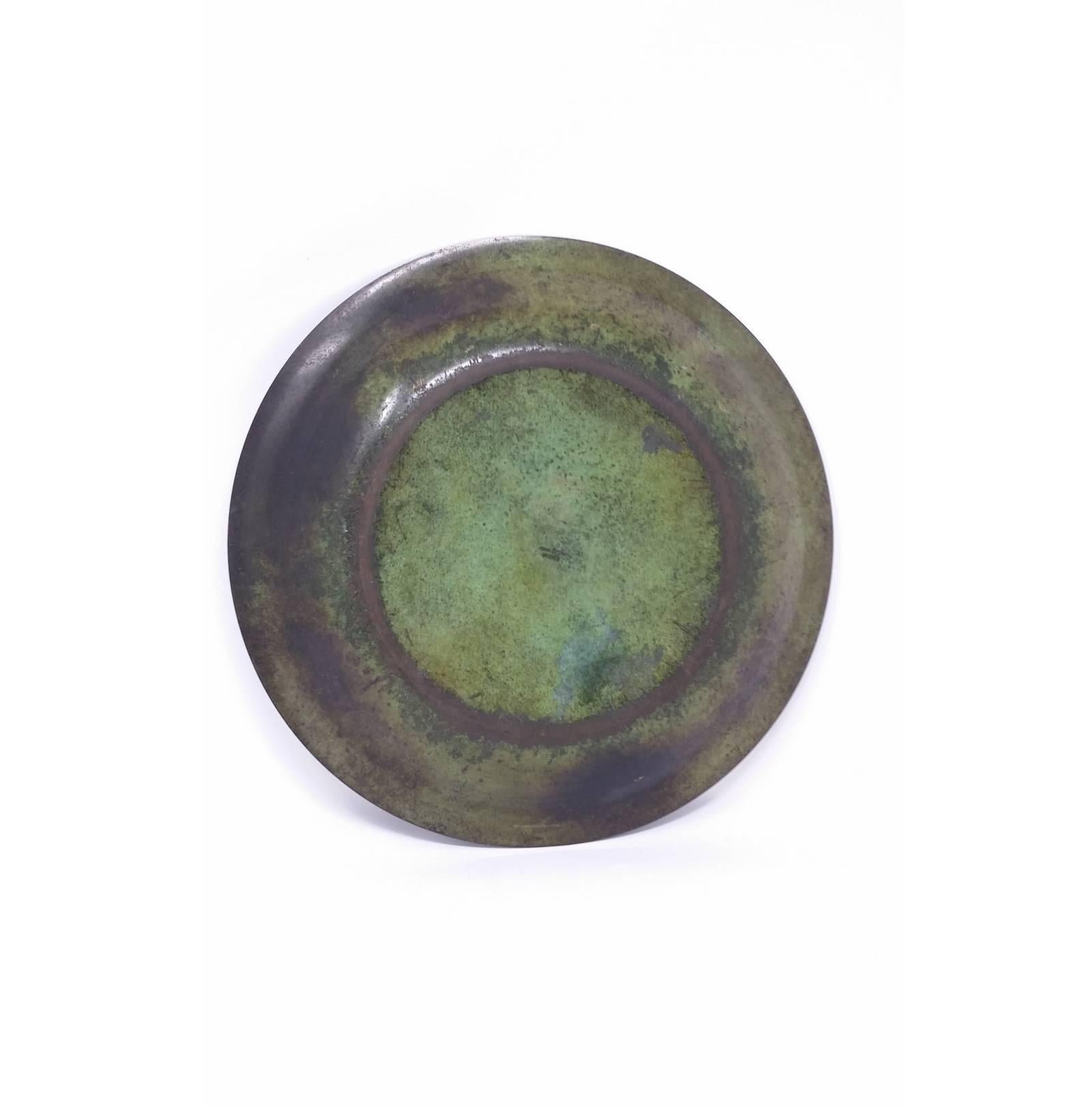 Danish Solid Bronze Charger by Ildfast of Denmark, circa 1930s For Sale