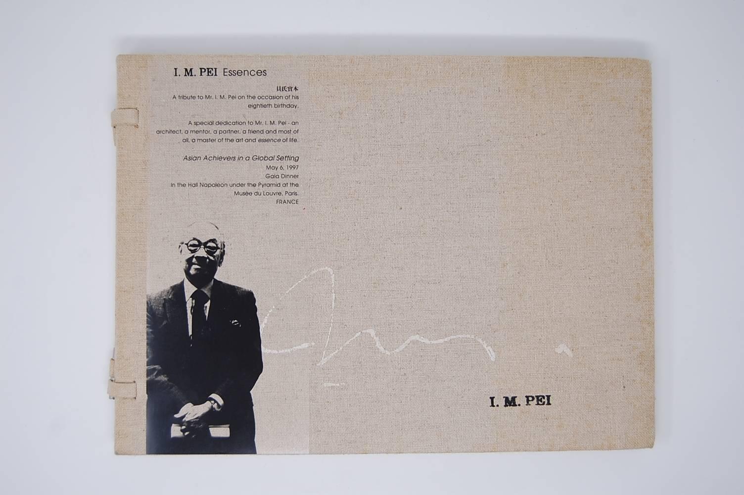 This is a very rare book on I.M. Pei, as only 500 were ever produced. 