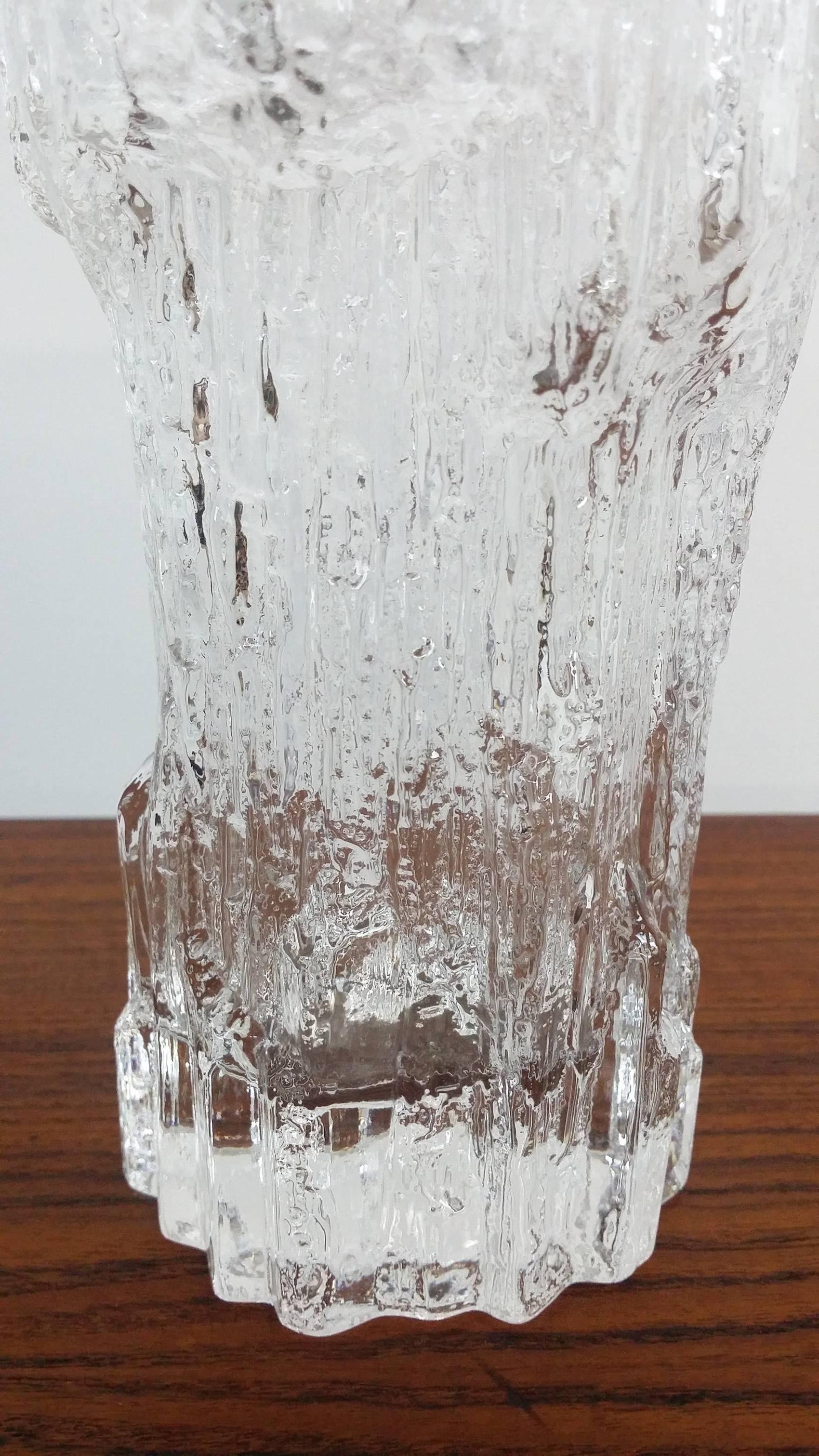 20th Century Tapio Wirkkala for Iittala Icicle Vase For Sale