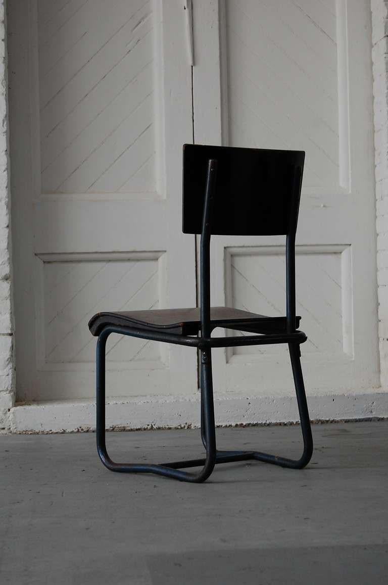 Chair by William Lescaze In Distressed Condition In Providence, RI