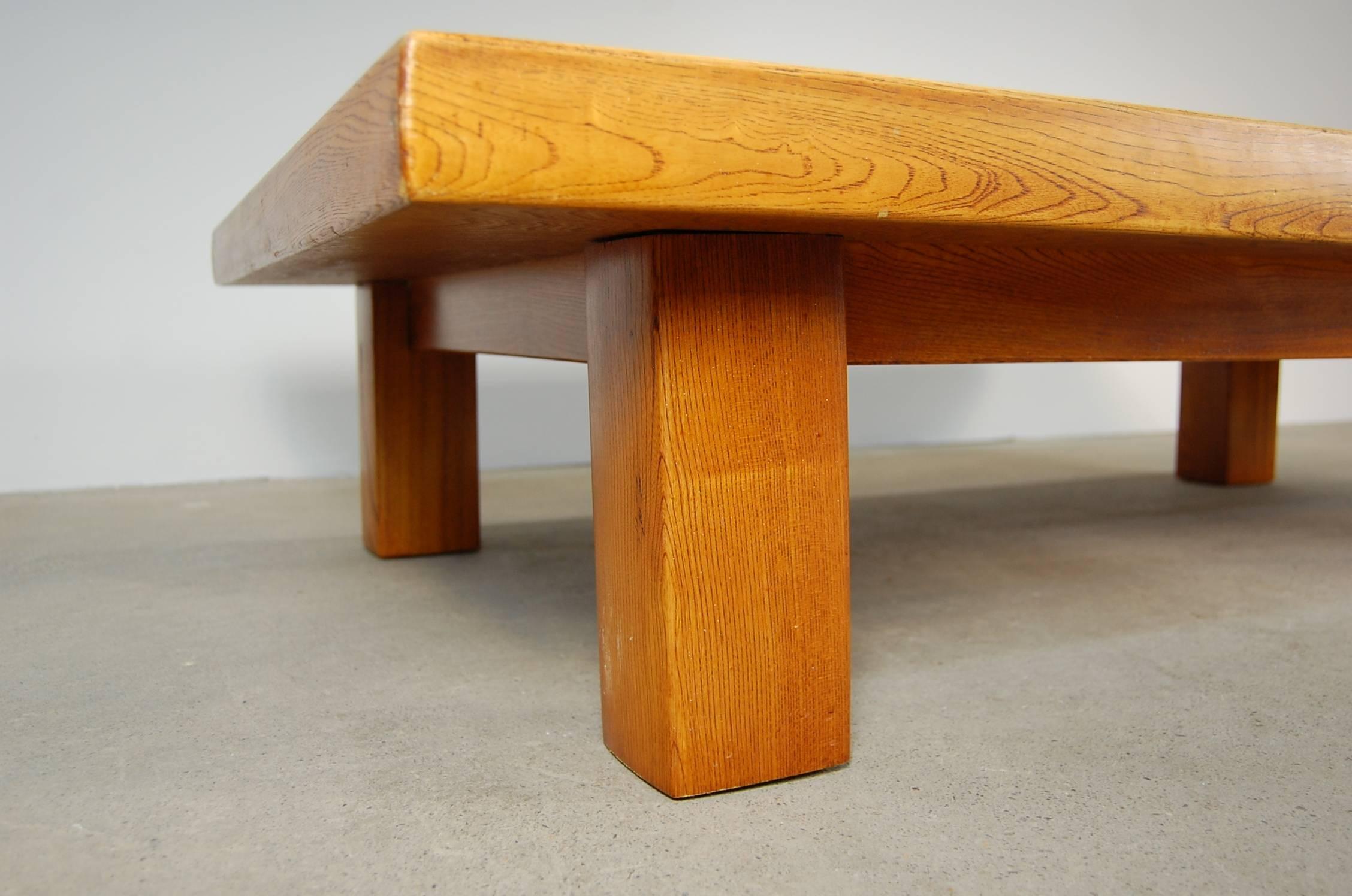 20th Century Japanese Low Table in Elm