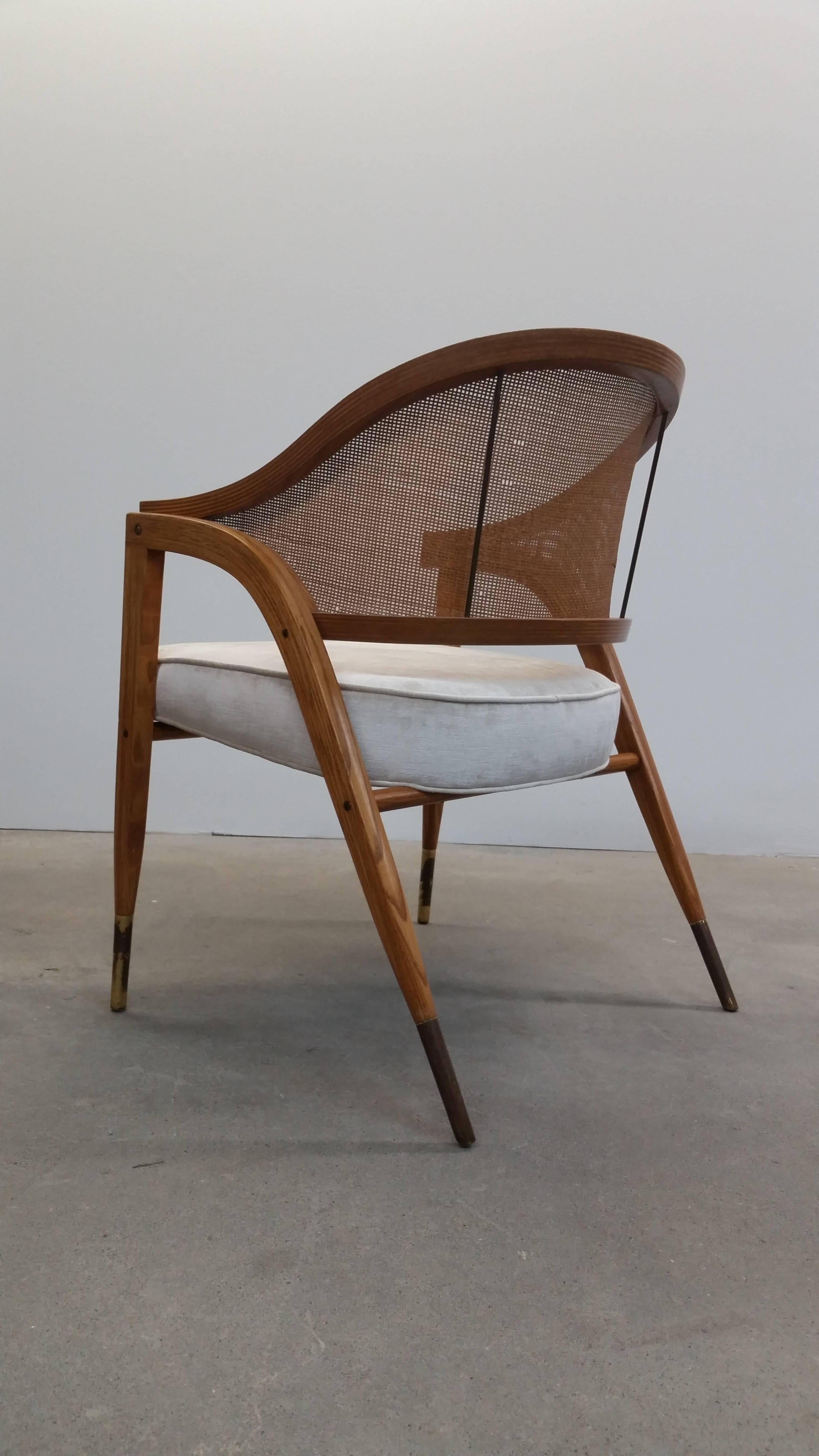 Mid-Century Modern Elegant Pair of Dunbar 5480 Chairs
