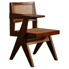Pierre Jeanneret Writing Chair from Punjab University, Chandigarh
