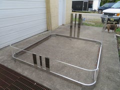 Excellent Charles Hollis Jones King-Size Lucite Waterfall Bed Hollywood Regency