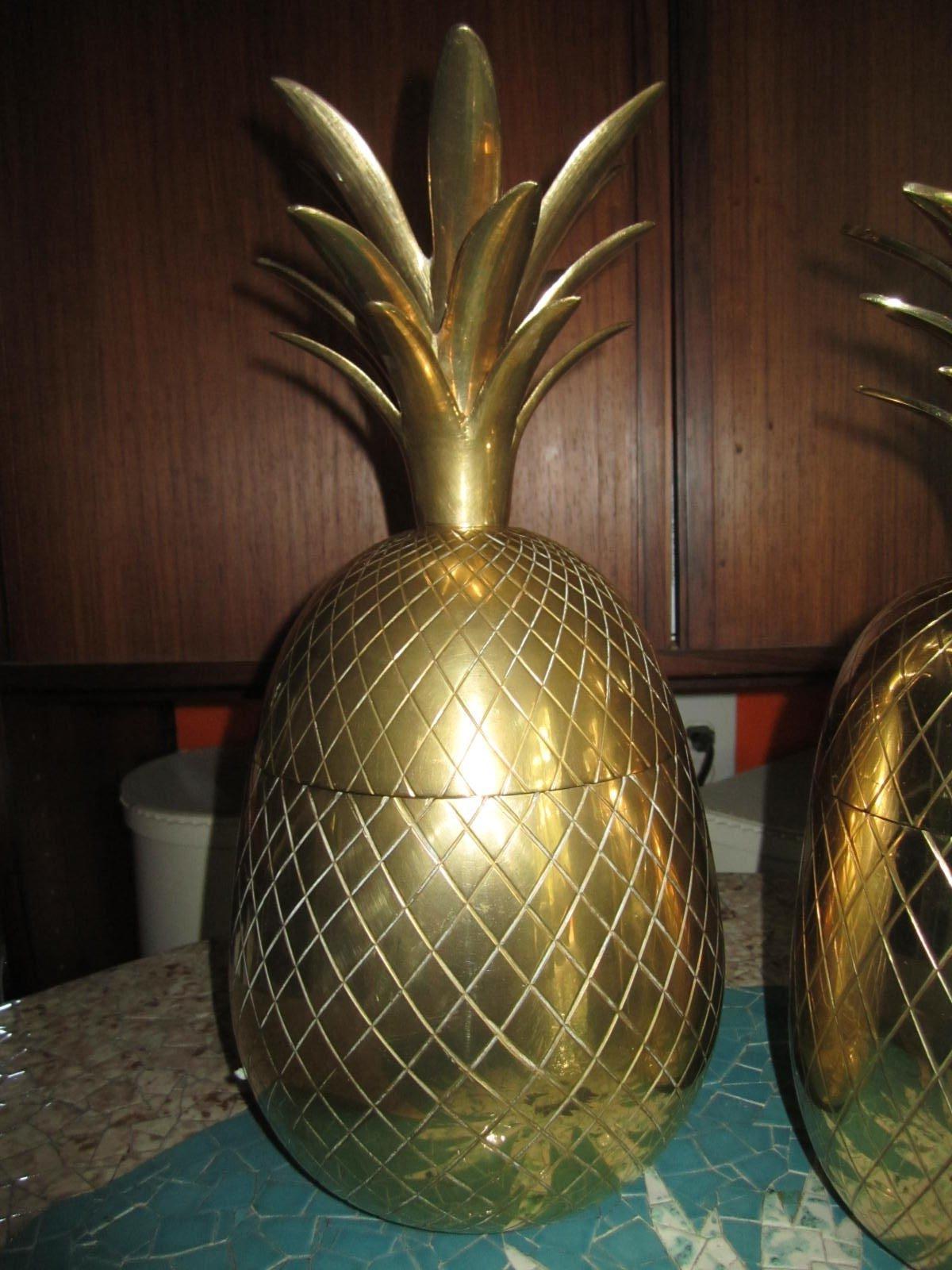 brass pineapple ice bucket