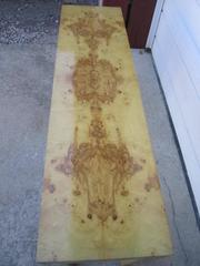 Console en bois d'olivier brûlé Milo Baughman, mi-siècle moderne