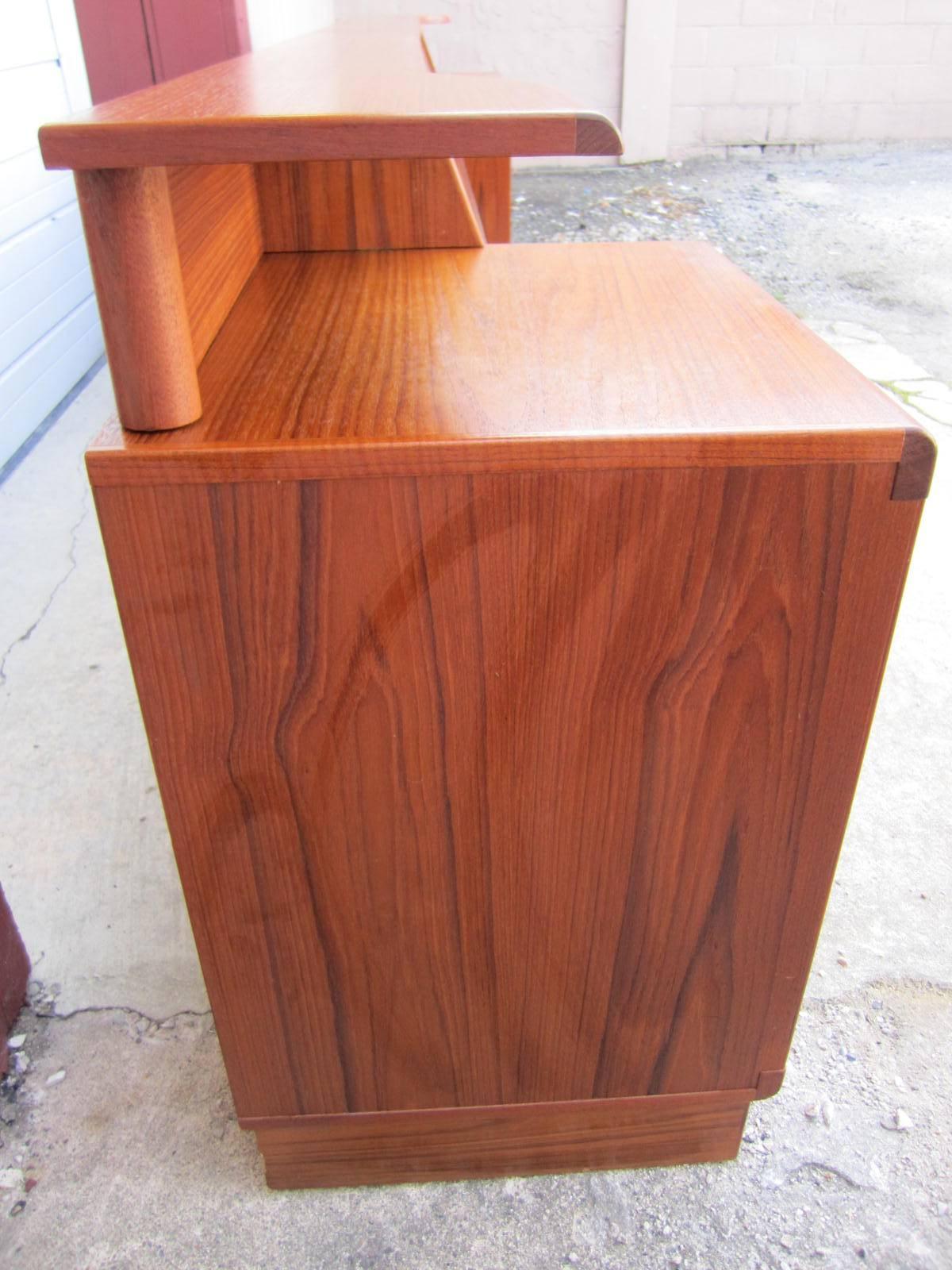 Late 20th Century Fantastic Torring Danish Modern Kingsize Headboard Nightstands