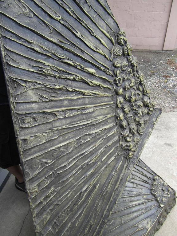 Stunning Adrian Pearsall Brutalist Style Faux Fireplace ...