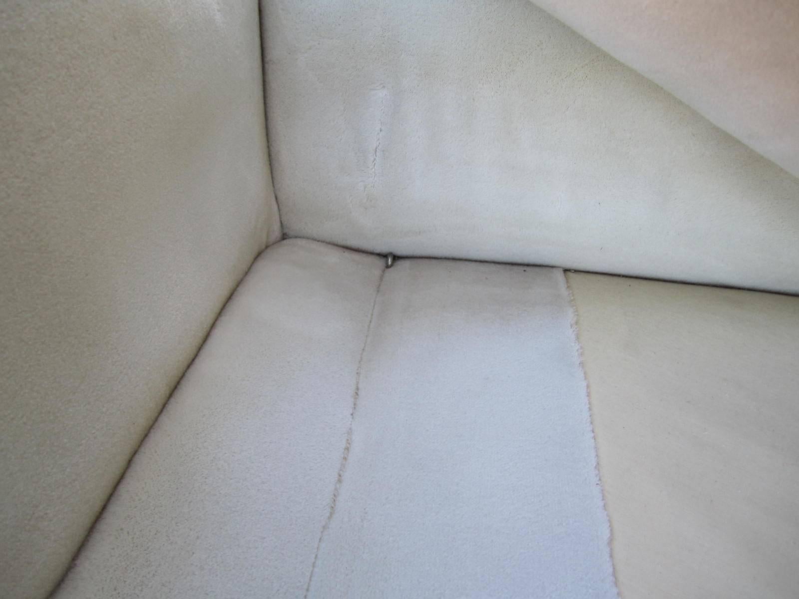 Fantastic Signed Milo Baughman Two-Piece Circular Sofa Mid-Century Modern 1