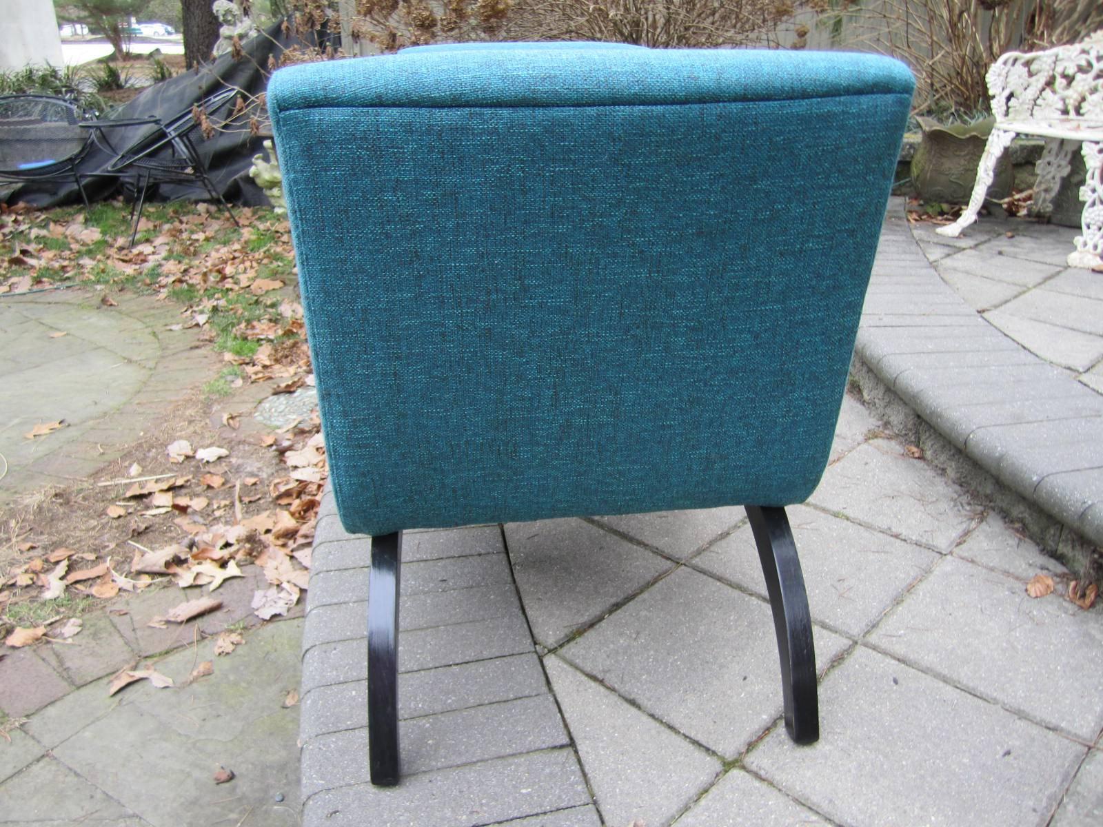 Mid-Century Modern Excellent Pair Milo Baughman style Scoop Chairs For Sale