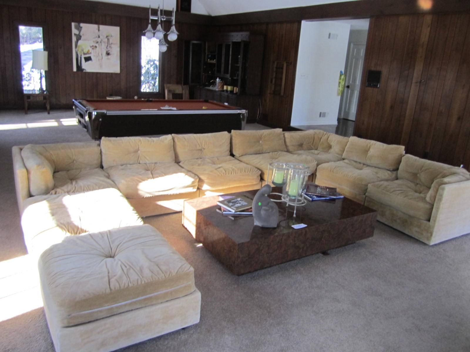 Late 20th Century Fabulous Nine-Piece Milo Baughman Style Cube Sectional Sofa