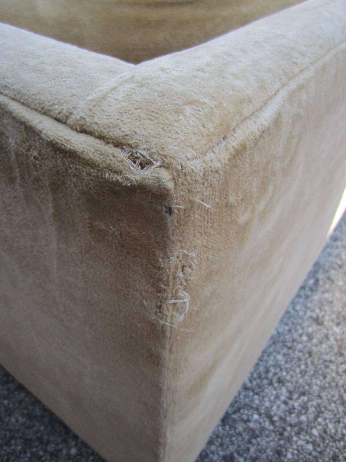 Upholstery Fabulous Nine-Piece Milo Baughman Style Cube Sectional Sofa