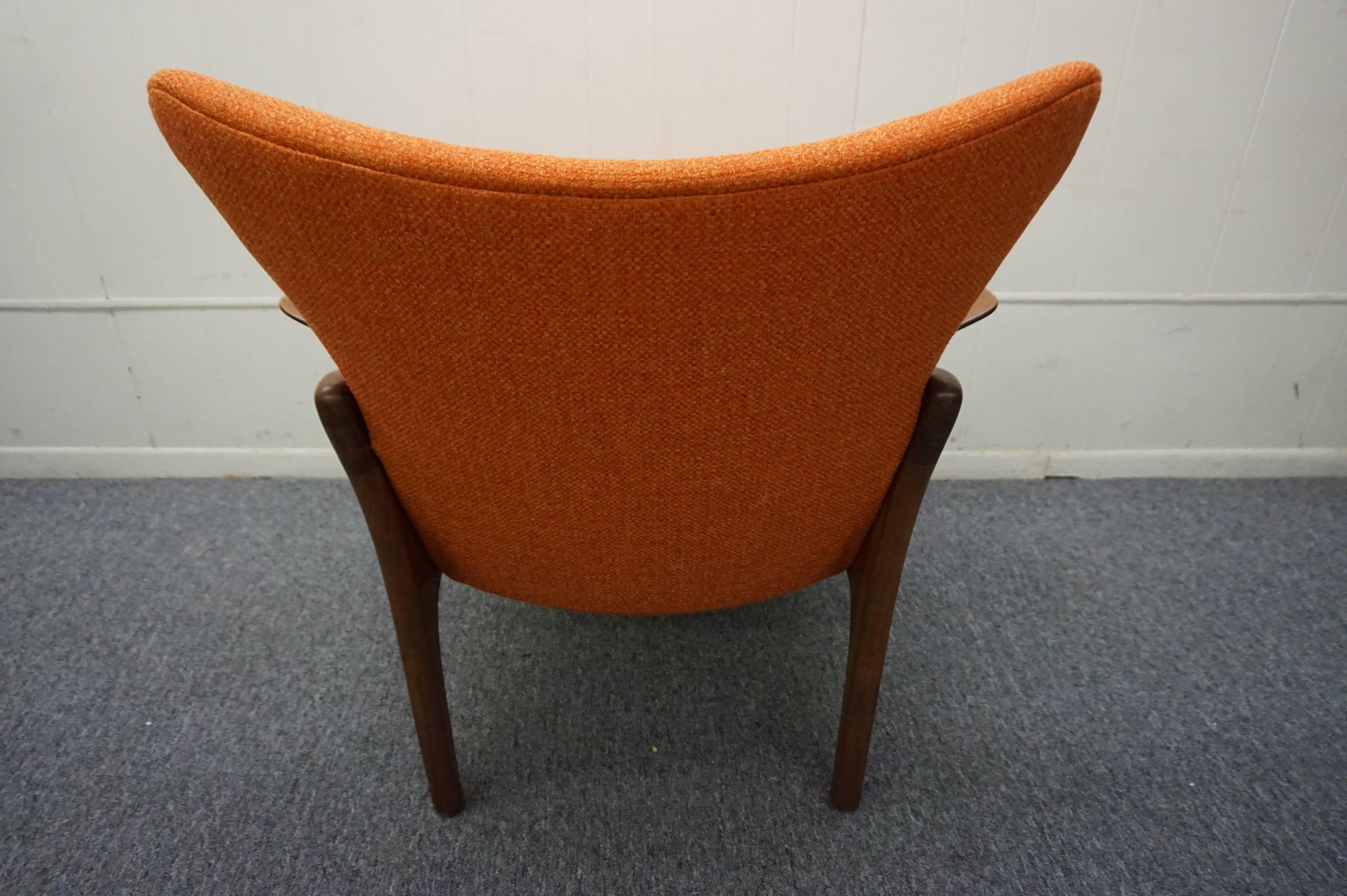 Mid-Century Modern Gorgeous Adrian Pearsall Sculptural Walnut Lounge Chair For Sale
