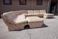 Awesome Eight Part Sectional Sofa By Preview, style of Vladimir Kagan