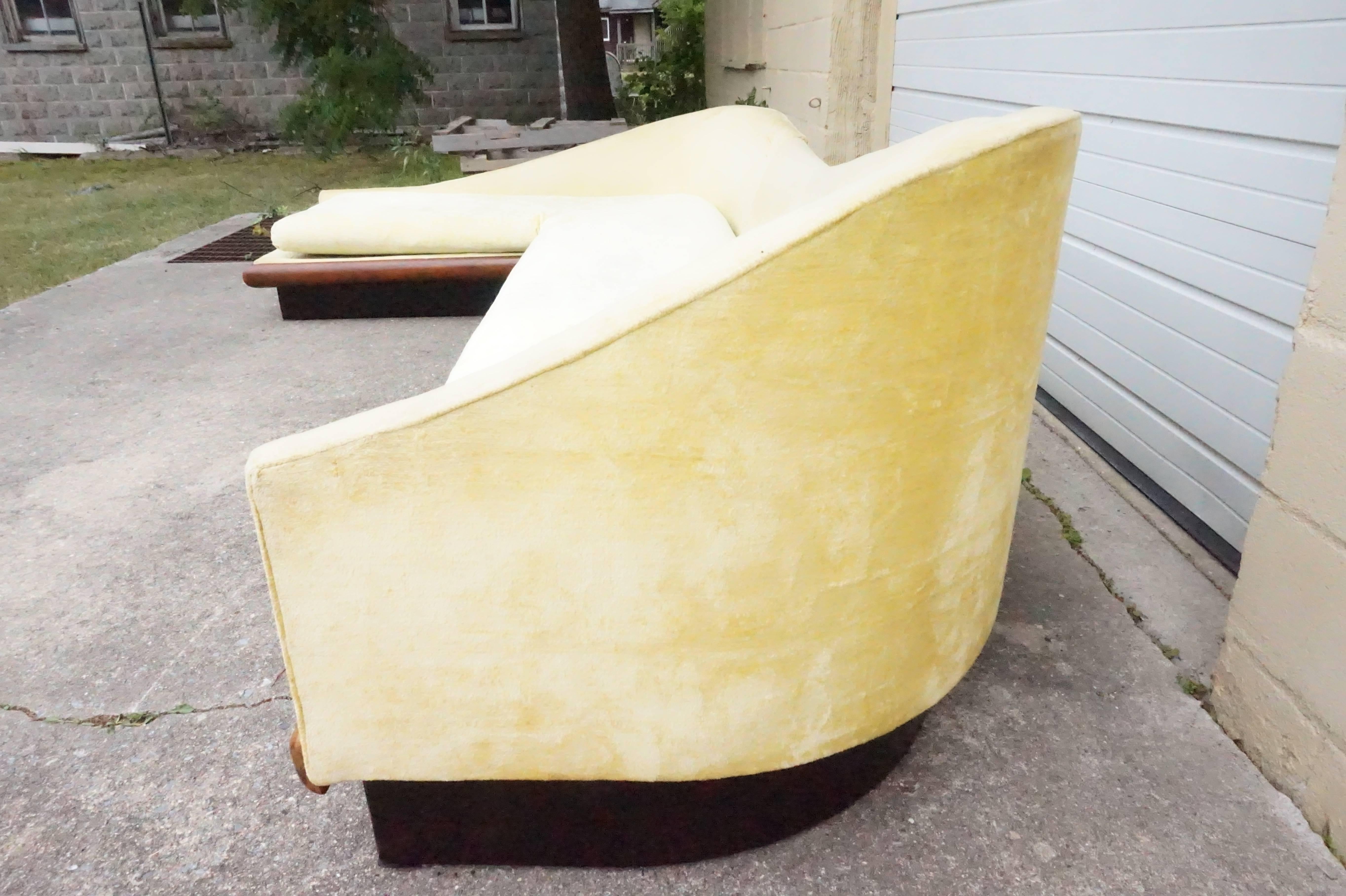 Outstanding Adrian Pearsall Two-Piece Curved Sofa Sectional Mid-Century Modern (amerikanisch)