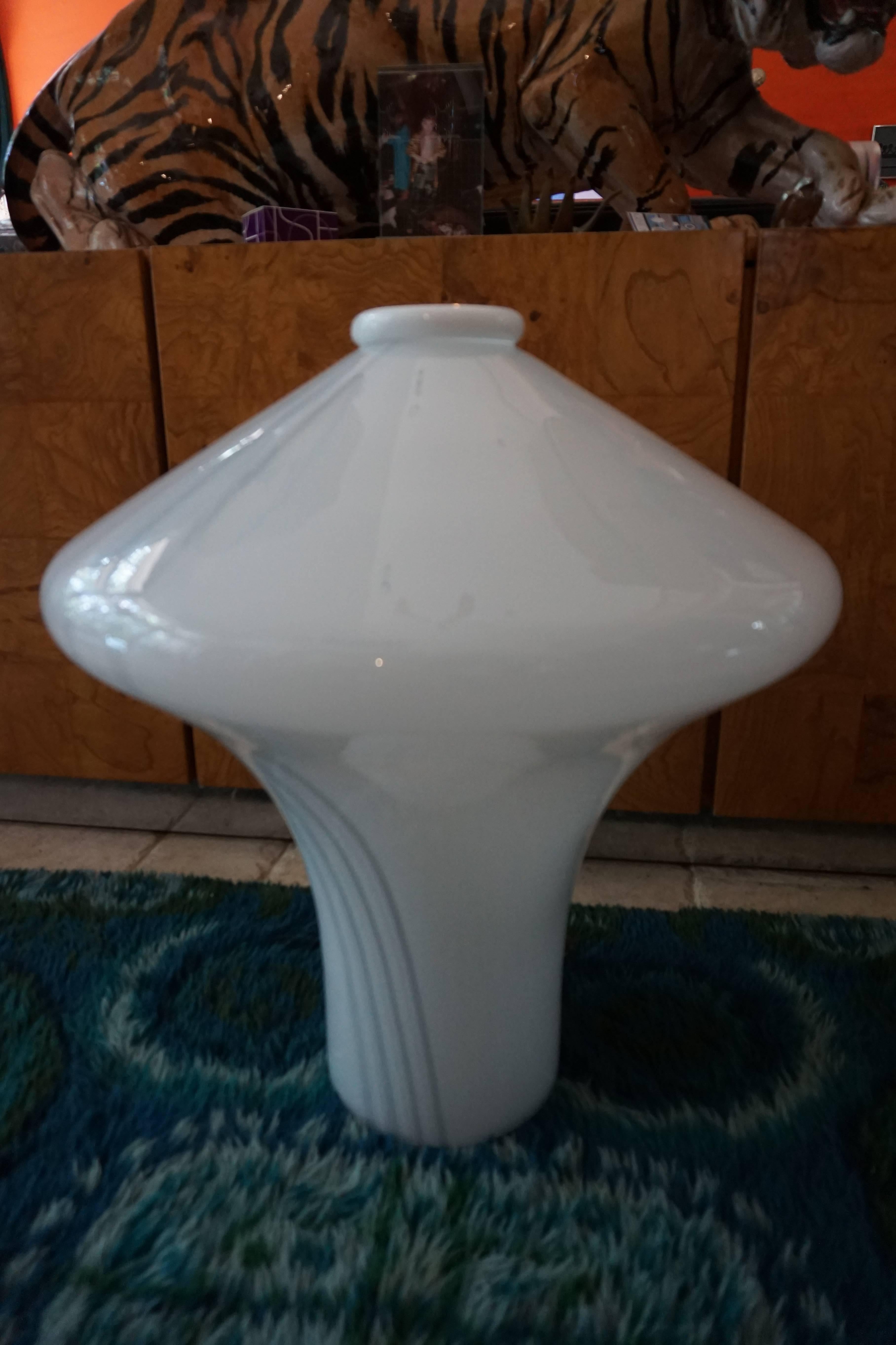 Large Scale Handblown Murano Glass Lamp by Vistosi For Sale 1