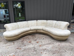 Wunderschönes, geschwungenes 2-teiliges Rundsofa von Adrian Pearsall im Mid-Century-Stil