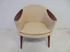 Lovely Danish Modern Sculptural Teak Nanna Ditzel Style Armchair