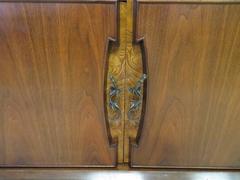 Gorgeous Hobey Helen Baker Asian Style Walnut Credenza