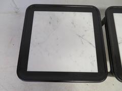 Stunning Set of Three Harvey Probber Style Marble Side Tables Mid-Century Modern