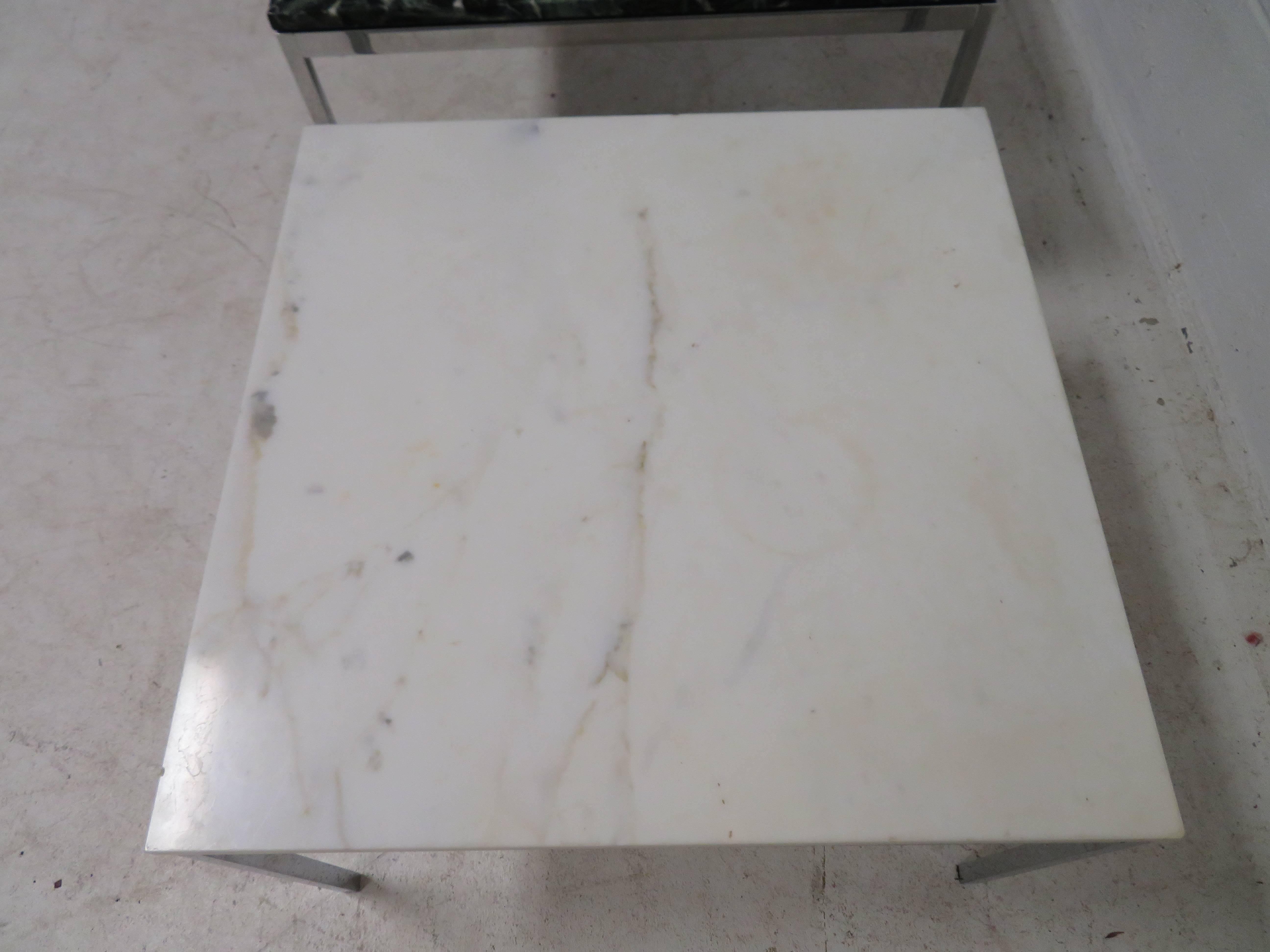knoll marble side table