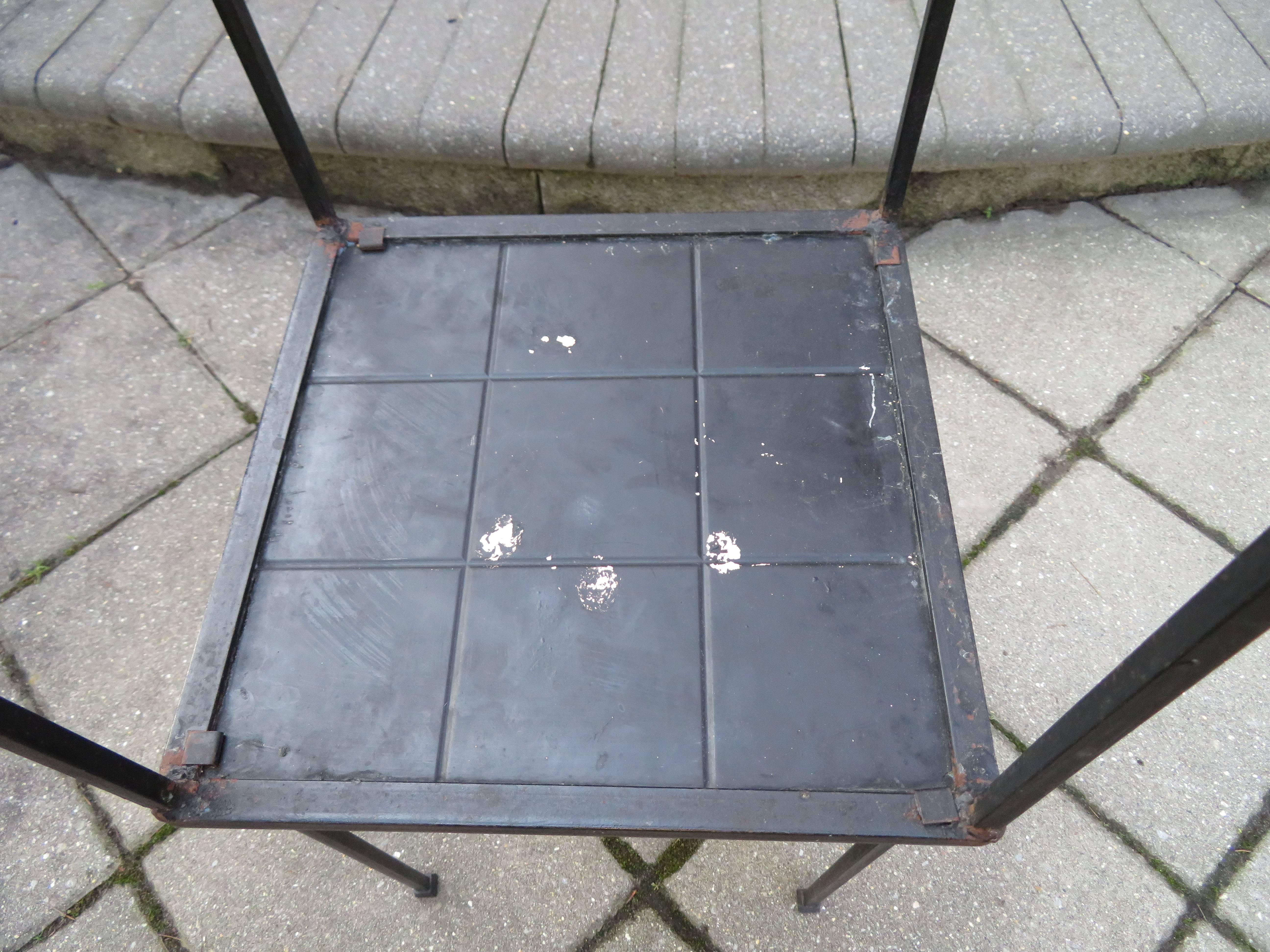 Mid-20th Century Wonderful Pair of Paul McCobb Inspired Tile Mosaic Top Tables Mid-Century